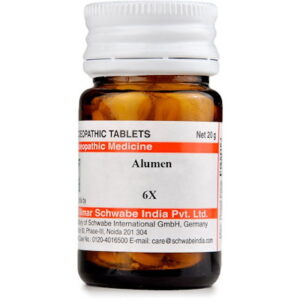 Medicines Mall - Willmar Schwabe India Alumen LATT (6X) (20 GM) Triturations / Homoeo Tablets