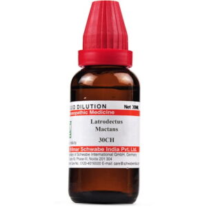Medicines Mall - Willmar Schwabe India Latrodectus Mactans (30CH) (30 ML) Dilutions