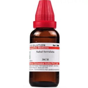 Medicines Mall - Willmar Schwabe India Sabal Serrulata (30CH) (100 ML) Dilutions