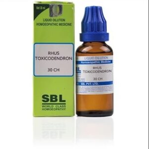 Medicines Mall - SBL Rhus Toxicodendron (30CH) (100 ML) Dilutions
